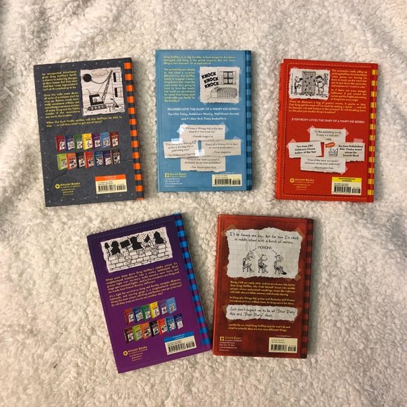 Diary of a Wimpy Kids Book Lot Bundle of 5 Hardcover Books - Picture 2 of 2